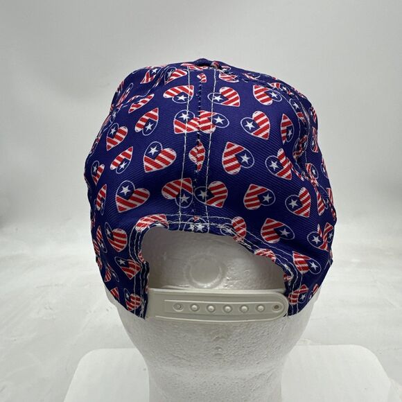 American Flag Heart Hat Cap Patriotic 4th Of July Memorial Labor Day - Picture 4 of 8